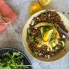 Lentil salad with roasted fennel