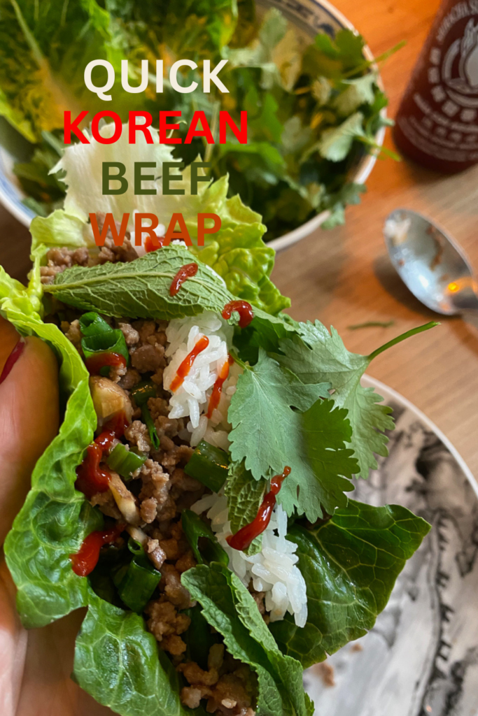 Korean beef lettuce wraps