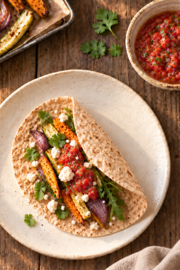 Vegetable fajitas