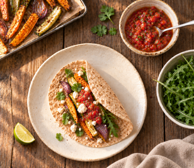 Vegetable fajitas