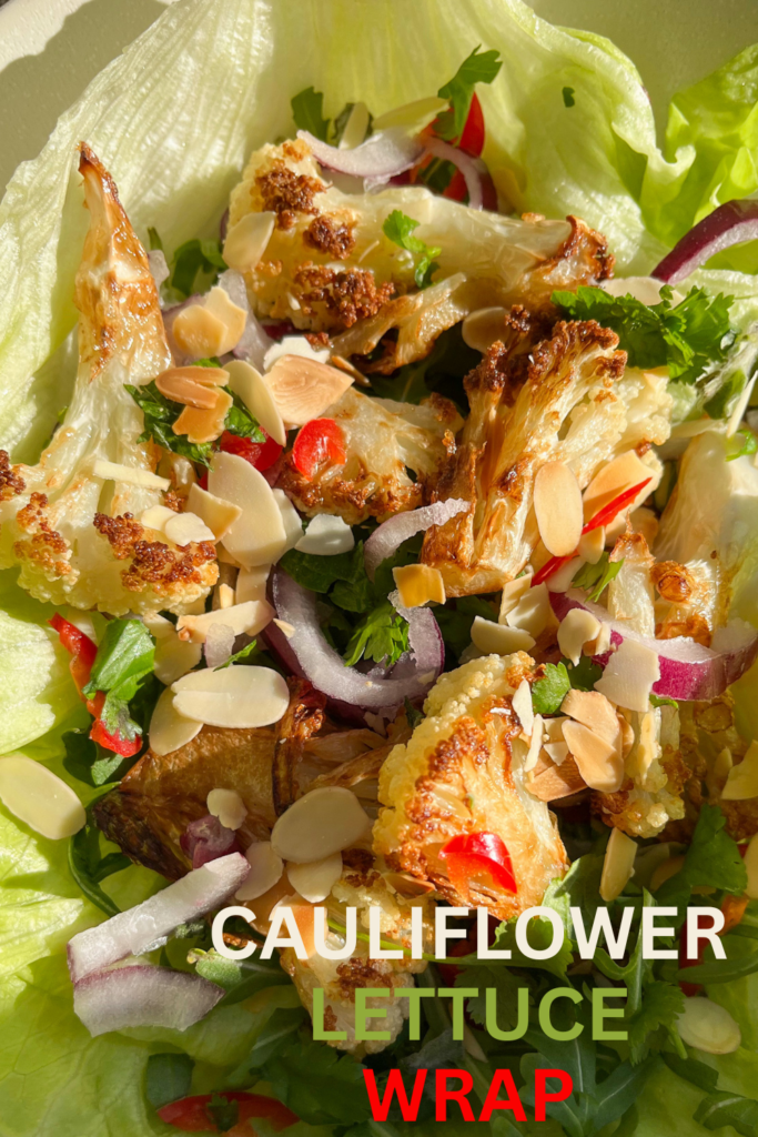 Cauliflower lettuce wrap