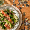 Salmon avocado wrap