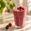 breakfast smoothie with berries & veggies