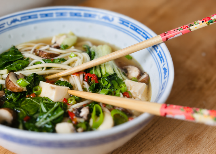 vegan mushroom ramen